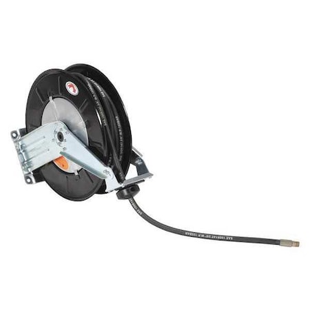 Spring Driven Hose Reel 35ft 1/2 dia. by USA Vestil Pneumatic Spring Return Hose Reels