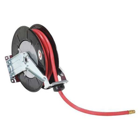 Spring Driven Hose Reel 50ft 3/8 dia. by USA Vestil Pneumatic Spring Return Hose Reels