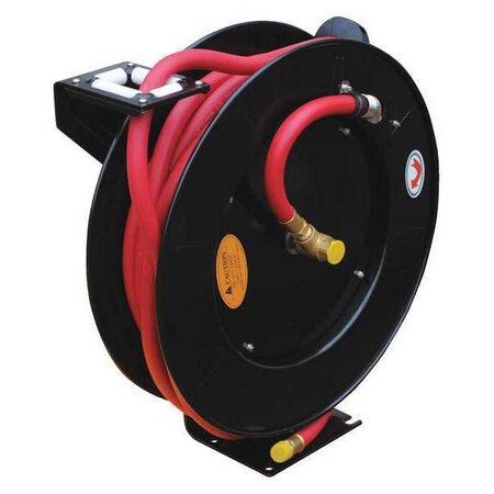 Spring Driven Hose Reel 50ft 1/2 dia. by USA Vestil Pneumatic Spring Return Hose Reels