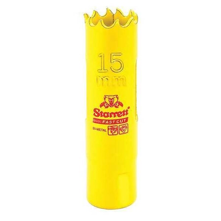 15mm Fast Cut Metric Hole Saw Bi Metal HSS by USA Starrett Hole Saws & Cutters