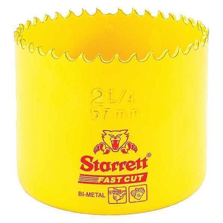 Bi Metal Fast Cut Hole Saw 2 1/4" (57mm) by USA Starrett Hole Saws & Cutters