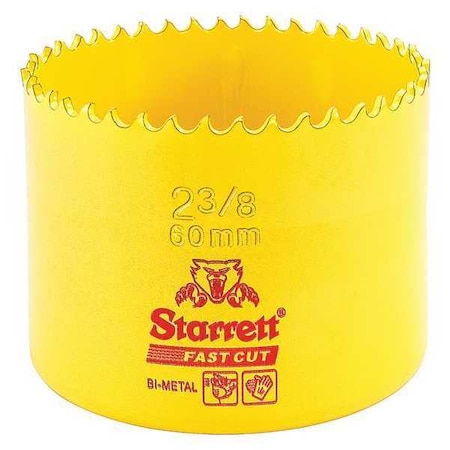 Bi Metal Fast Cut Hole Saw 2 3/8" (60mm) by USA Starrett Hole Saws & Cutters