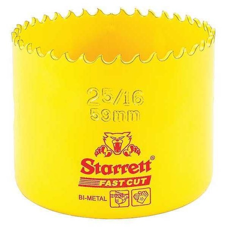 Bi Metal Fast Cut Hole Saw 2 5/16" (59mm) by USA Starrett Hole Saws & Cutters