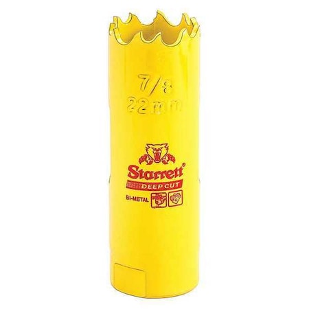 Bi Metal Fast Cut Hole Saw 7/8" (22mm) Type DCH0078 G by USA Starrett Hole Saws & Cutters