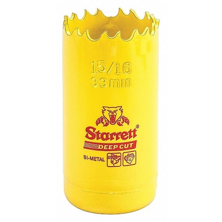 Bi Metal Fast Cut Hole Saw 1 5/16" (33mm) Type DCH0156 G by USA Starrett Hole Saws & Cutters