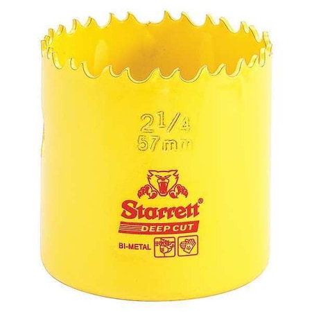 Bi Metal Fast Cut Hole Saw 2 1/4" (57mm) Type DCH0214 G by USA Starrett Hole Saws & Cutters