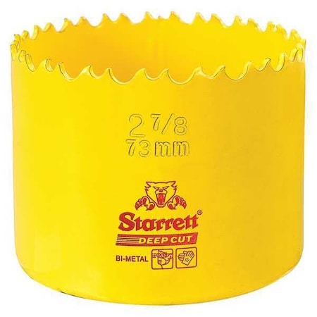 Bi Metal Fast Cut Hole Saw 2 7/8" (73mm) Type DCH0278 G by USA Starrett Hole Saws & Cutters