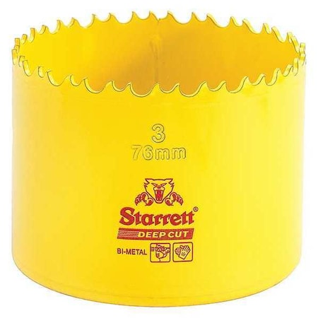 Bi Metal Fast Cut Hole Saw 3" (76mm) Type DCH0300 G by USA Starrett Hole Saws & Cutters