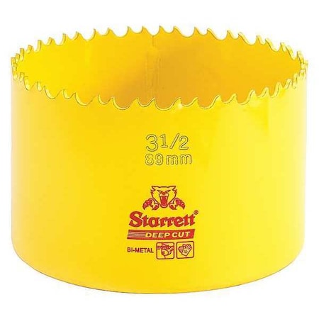 Bi Metal Fast Cut Hole Saw 3 1/2" (89mm) Type DCH0312 G by USA Starrett Hole Saws & Cutters