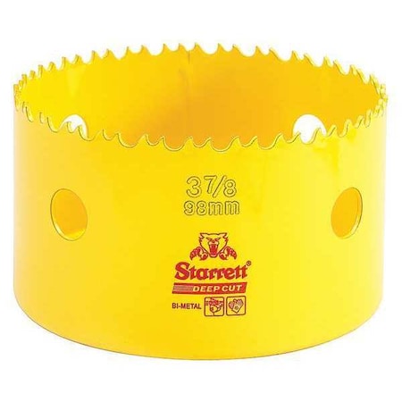 Bi Metal Fast Cut Hole Saw 3 7/8" (98mm) Type DCH0378 G by USA Starrett Hole Saws & Cutters