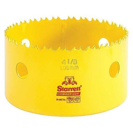Bi Metal Fast Cut Hole Saw 4 1/8" (105mm) Type DCH0418 G by USA Starrett Hole Saws & Cutters
