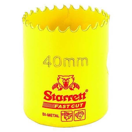 40mm Fast Cut Metric Hole Saw Bi Metal HSS by USA Starrett Hole Saws & Cutters