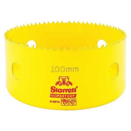 100mm Fast Cut Metric Hole Saw Bi Metal HSS by USA Starrett Hole Saws & Cutters