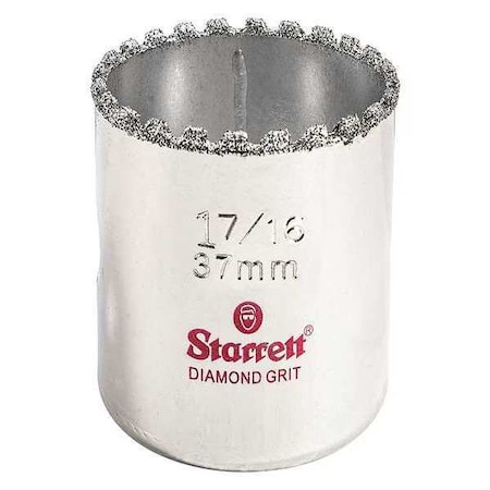 1 7/16" Synthetic Diamond Grit Hole Saw by USA Starrett Hole Saws & Cutters