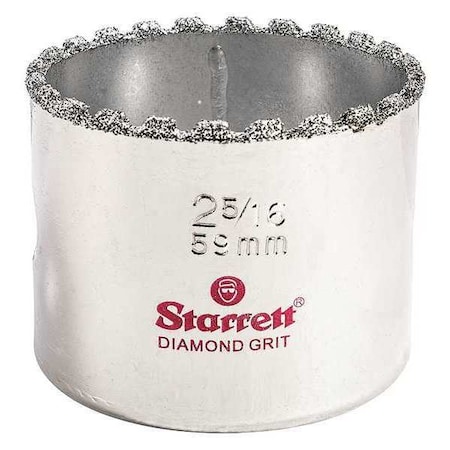 2 5/16" Synthetic Diamond Grit Hole Saw by USA Starrett Hole Saws & Cutters