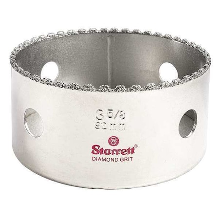 3 5/8" Synthetic Diamond Grit Hole Saw by USA Starrett Hole Saws & Cutters