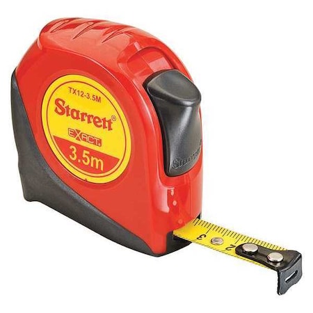 Tape Measure 1/2"x 3.5m Metric Type KTX12 3.5M N by USA Starrett Measuring Tapes