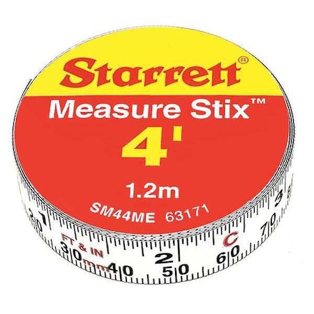 Measuring Stick 1/2" x 4' Metric/English by USA Starrett Rulers & Straight Edges