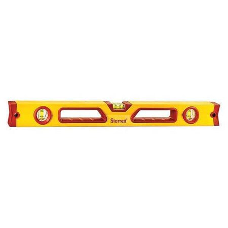 Aluminum Box Beam Level 24" 3 Vial by USA Starrett Box I Beam & Torpedo Levels