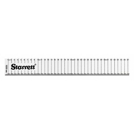 Aluminum Rule Straight Edge 1000mm by USA Starrett Rulers & Straight Edges
