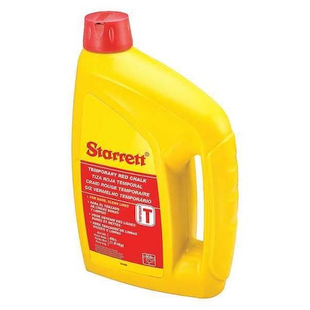 Temporary Standard Red Color Chalk 4lb. by USA Starrett Marking Chalk & Refills