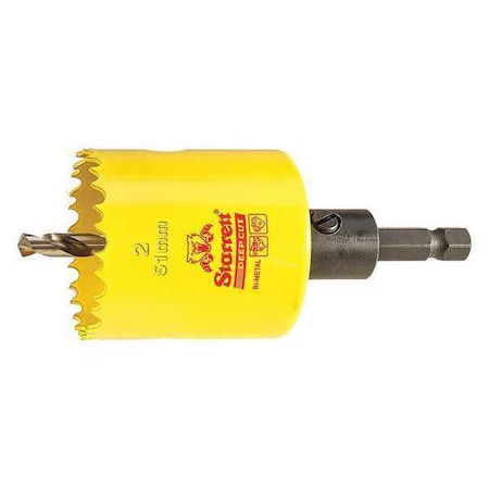 2" (51mm) Bi Metal HSS Hole Saw with Arbor by USA Starrett Hole Saws & Cutters