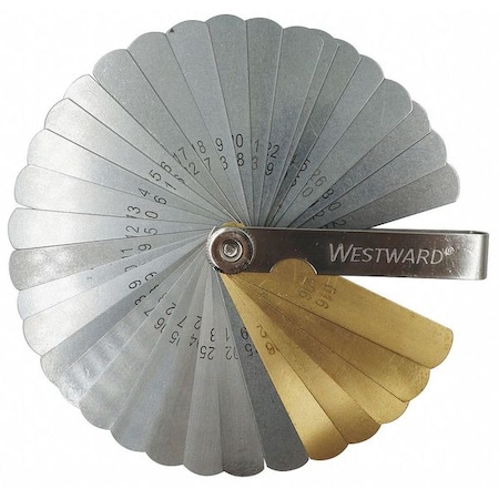 Feeler Thickness Gage Set 36 pcs. by USA Westward Precision Measuring Feeler Gauge Sets
