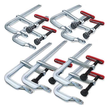 Sliding Arm Bar Clamp Set 8" & 12" Regular Duty 5 1/2" Deep by USA Bessey Bar & Pipe Clamps