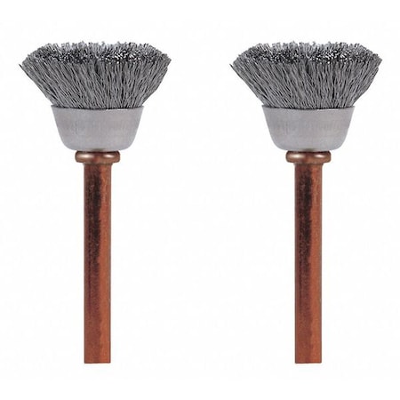 SS Brush 1/2in. dia. 1 3/4in. L PK2 by USA Dremel Rotary Tools & Accessories