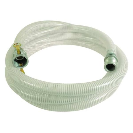 1 1/2" ID x 20 ft PVC Water Suction Hose 90 PSI Clear/WT by USA Value Brand Air Compressor Discharge & Suction Hoses