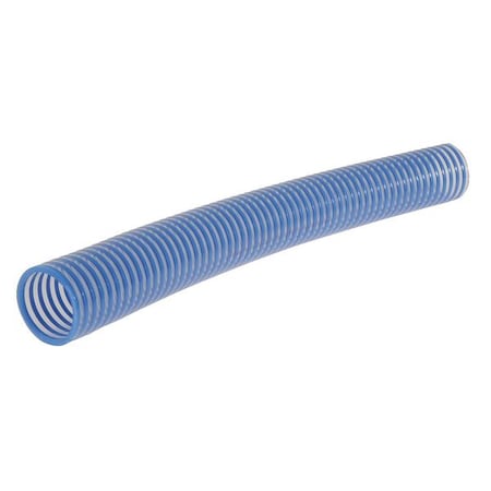2" ID x 100 ft PVC Water Suction Hose 90 PSI Clear/BL by USA Value Brand Air Compressor Discharge & Suction Hoses