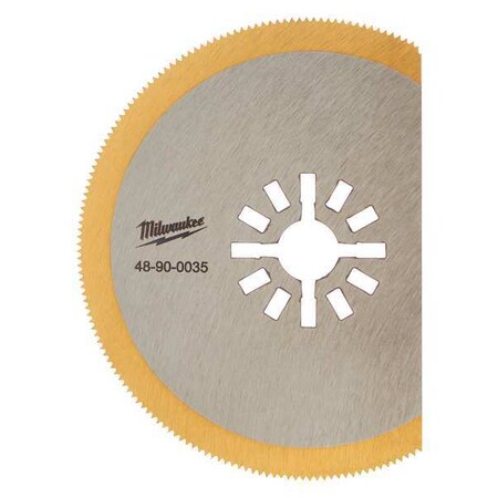 Oscillating TiN Segment Blade 3 1/8 in. by USA Milwaukee Oscillating Tool Accessories