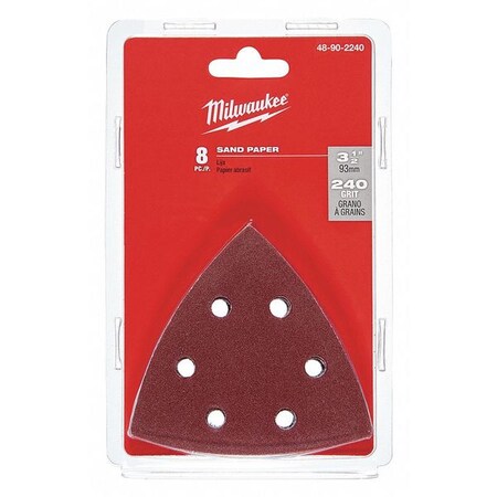 Sand Paper 240 Grit 3 1/2 in. by USA Milwaukee Oscillating Tool Accessories