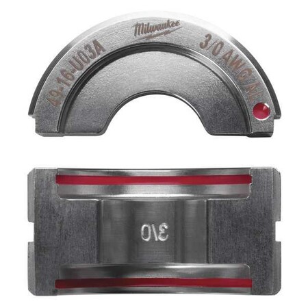 Crimping Tool Die 3/0 Ruby by USA Milwaukee Crimping Tool Dies