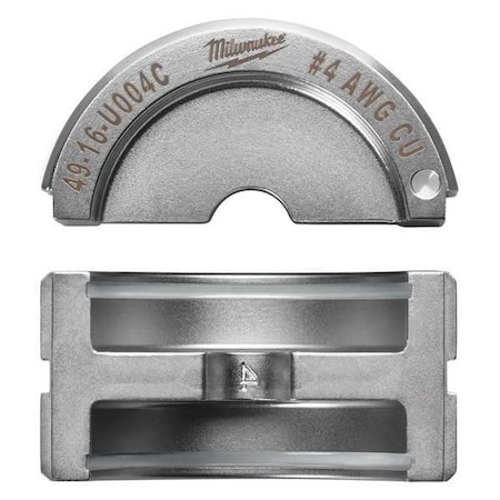 Crimping Tool Die 4 AWG Gray by USA Milwaukee Crimping Tool Dies