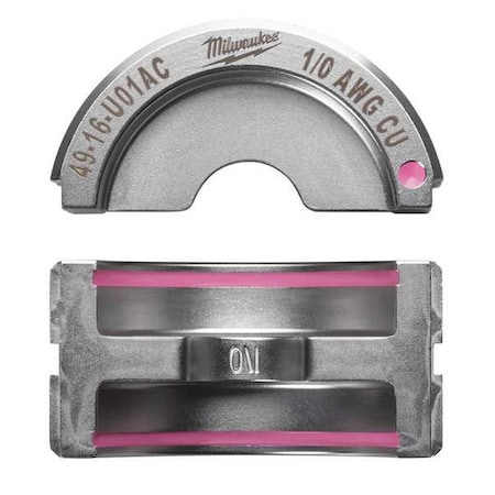 Crimping Tool Die 1/0 Pink by USA Milwaukee Crimping Tool Dies