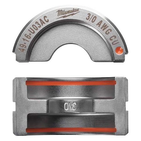 Crimping Tool Die 3/0 Orange by USA Milwaukee Crimping Tool Dies
