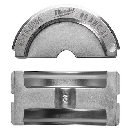 Crimping Tool Die 6 AWG Gray by USA Milwaukee Crimping Tool Dies