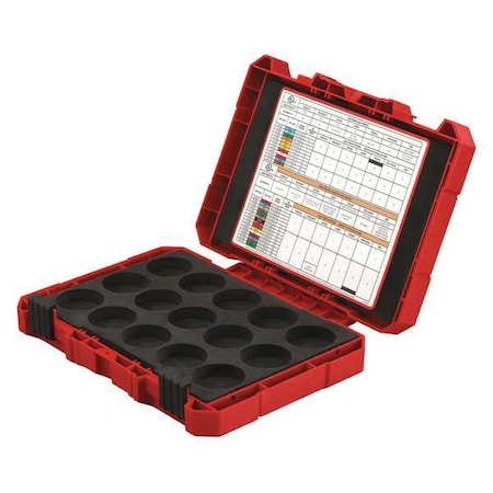U Die Carrying Case Plastic Red by USA Milwaukee Carrying Cases