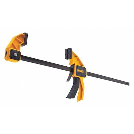 24" One Handed Trigger Clamp Large 3 1/4" Deep by USA Dewalt Bar & Pipe Clamps
