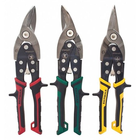 Aviation Snip Set 12 5/16 in. L 3 pcs. by USA Stanley Metal Cutting Snips & Sheet Metal Tools
