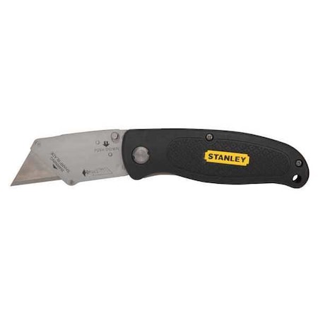 Folding Utility Knife 6 1/2 In Black by USA Stanley Utility Knives