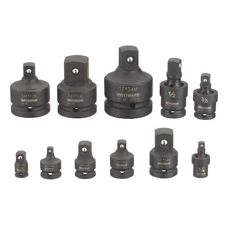 Impact Socket Adapter Set 11 pcs. by USA Westward Socket Wrench Accessories