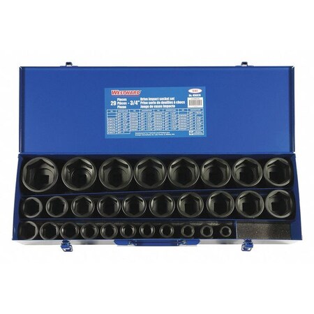 Impact Socket Set 3/4 in. 29 pcs. by USA Westward Socket Sets