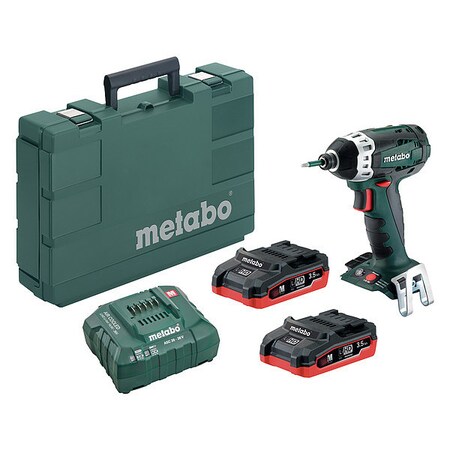 Cordless Impact Driver Kit 1/4in.Hex 18V by USA Metabo Cordless Power Impact Tools