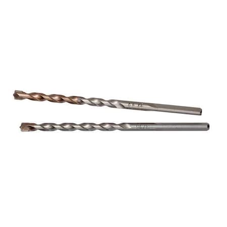 Hammer Drill Bit 3 Flat 3/16x4 In PK2 by USA Milwaukee Hammer Drill Bits
