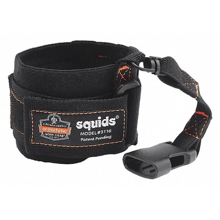 Wrist Tool Lanyard Buckle 8in. L Black by USA Ergodyne Tool Holding Collars & Loops