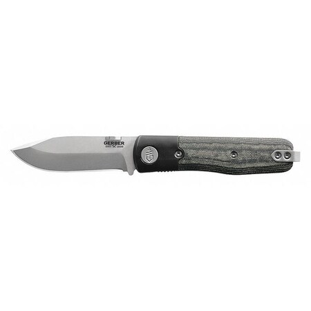 Folding Knife Fine Blade Edge Gray Handl by USA Gerber Folding Knives