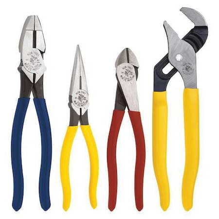 Plier Set Dipped 4 Pcs. Type 94506 by USA Klein Pliers Sets