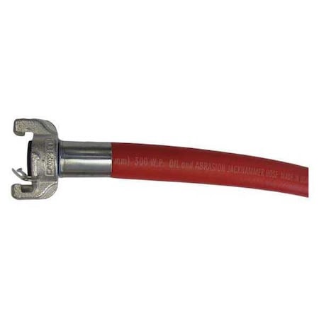 3/4" ID x 50 ft EPDM Coupled Air Hose 200 PSI RD by USA Speedaire Air Compressor Multipurpose Air Hoses